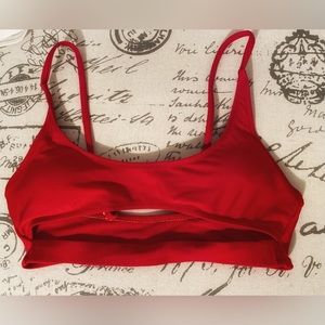 Red bikini top